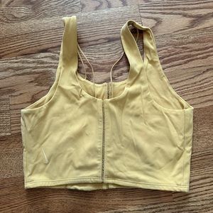 Nike yellow workout tank
